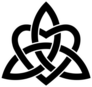 Celtic Knots Trinity With A Heart Sticker