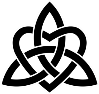 Celtic Knots Trinity With A Heart Sticker