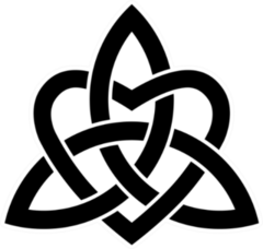 Celtic Knots Trinity With A Heart Sticker