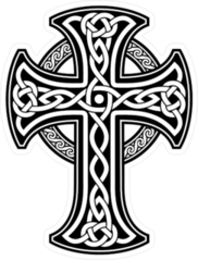 Celtic National Ornament Cross Sticker