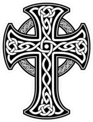 Celtic National Ornament Cross Sticker