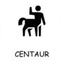 Centaur Flat Icon Sticker