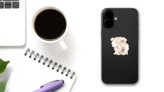 Centaur Holding Bow And Arrow Watercolor Sticker on a Phone (New) example