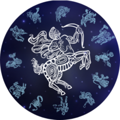 Centaur Zodiac Constellation Sticker