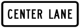 Center Lane Sticker