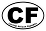 Central African Republic Cf Oval Sticker