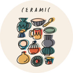 Ceramics Illustration Sticker