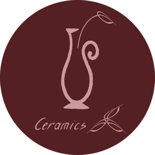 Ceramics Maroon Logo Sticker