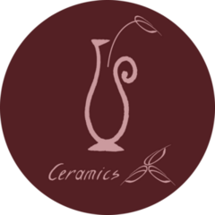 Ceramics Maroon Logo Sticker