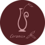 Ceramics Maroon Logo Sticker