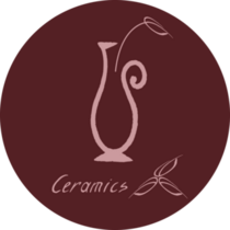 Ceramics Maroon Logo Sticker