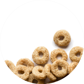 Cereal Rings On A White Background Sticker