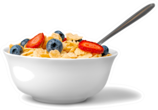 Cereal With Fruit Sticker
