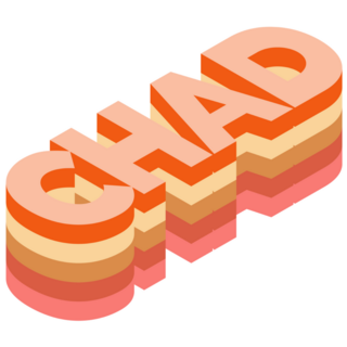 Chad 3D Font Sticker