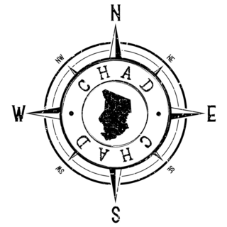 Chad Compass Sticker