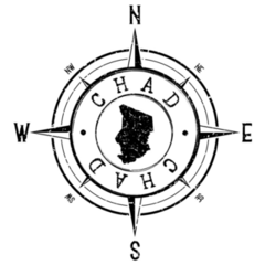 Chad Compass Sticker