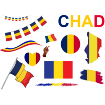 Chad Country Sticker Sheet