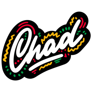 Chad  Creative Text Sticker
