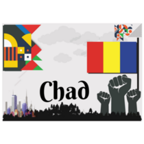 Chad Flag Abstract Traditional Sticker