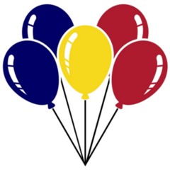 Chad Flag Balloon Sticker