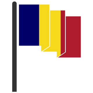 Chad Flag Icon Sticker