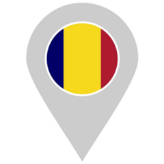 Chad Flag Marker Sticker