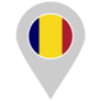 Chad Flag Marker Sticker