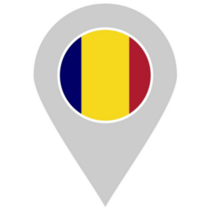 Chad Flag Marker Sticker