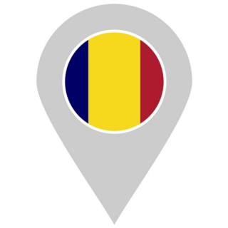 Chad Flag Marker Sticker