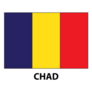 Chad Flag Simple Sticker