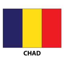 Chad Flag Simple Sticker