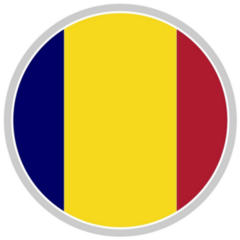 Chad Flags Icon Set Sticker