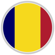 Chad Flags Icon Set Sticker