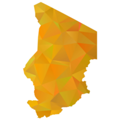 Chad Gold Polygonal Sticker