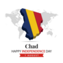 Chad Independence Day, 3d Sticker