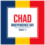 Chad Independence Square Sticker