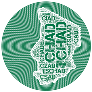 Chad Line Icon Symbol Sticker