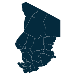 Chad Map Detailed Sticker