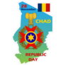 Chad Republic Day Poster Sticker