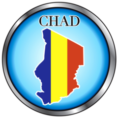 Chad Round Button Sticker