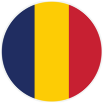 Chad Round Country Flag Chadian Sticker