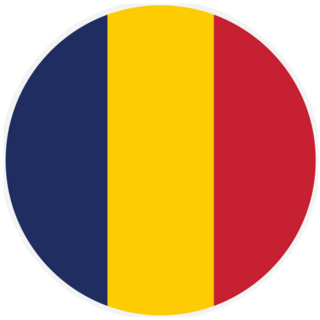 Chad Round Country Flag Chadian Sticker