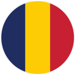 Chad Round Country Flag Chadian Sticker