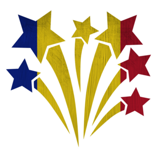 Chad Shooting Stars Sticker