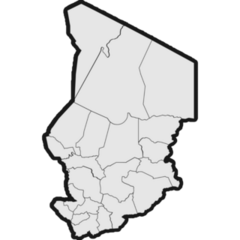 Chad Soft White Map Sticker