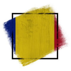 Chad Square Flag Sticker