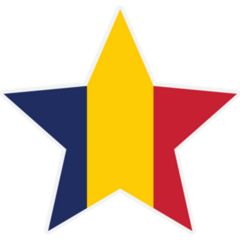 Chad Star Flag Sticker