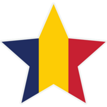 Chad Star Flag Sticker