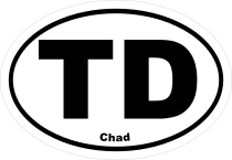 Chad Td Oval Sticker