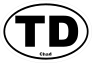 Chad Td Oval Sticker